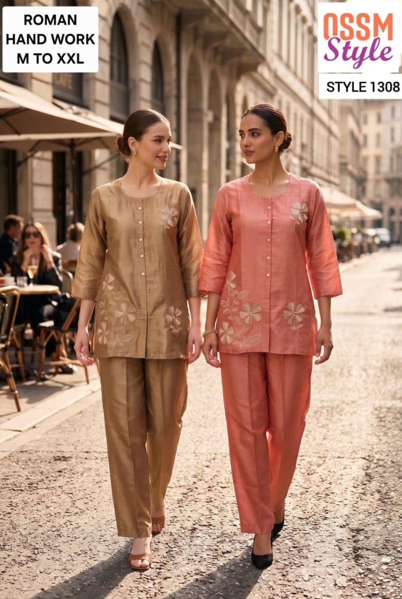 1307 To 1309 By Ossm Style Roman Co Ord Set 